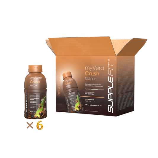 MY VERA CRUSH KETO + CAFÉINE - Complément Alimentaire - Bouteilles unidose de 285ml